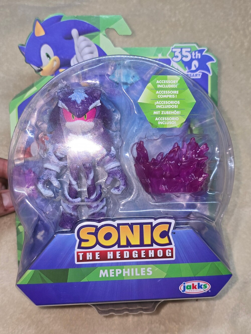 Jakks Pacific Sonic The Hedgehog Mephiles 35th Year Anniversary Action Figure